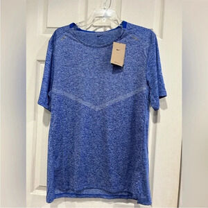 Nike Men's M Medium Dri-FIT Rise 365 Running Top T-Shirt Performance Blue NWT